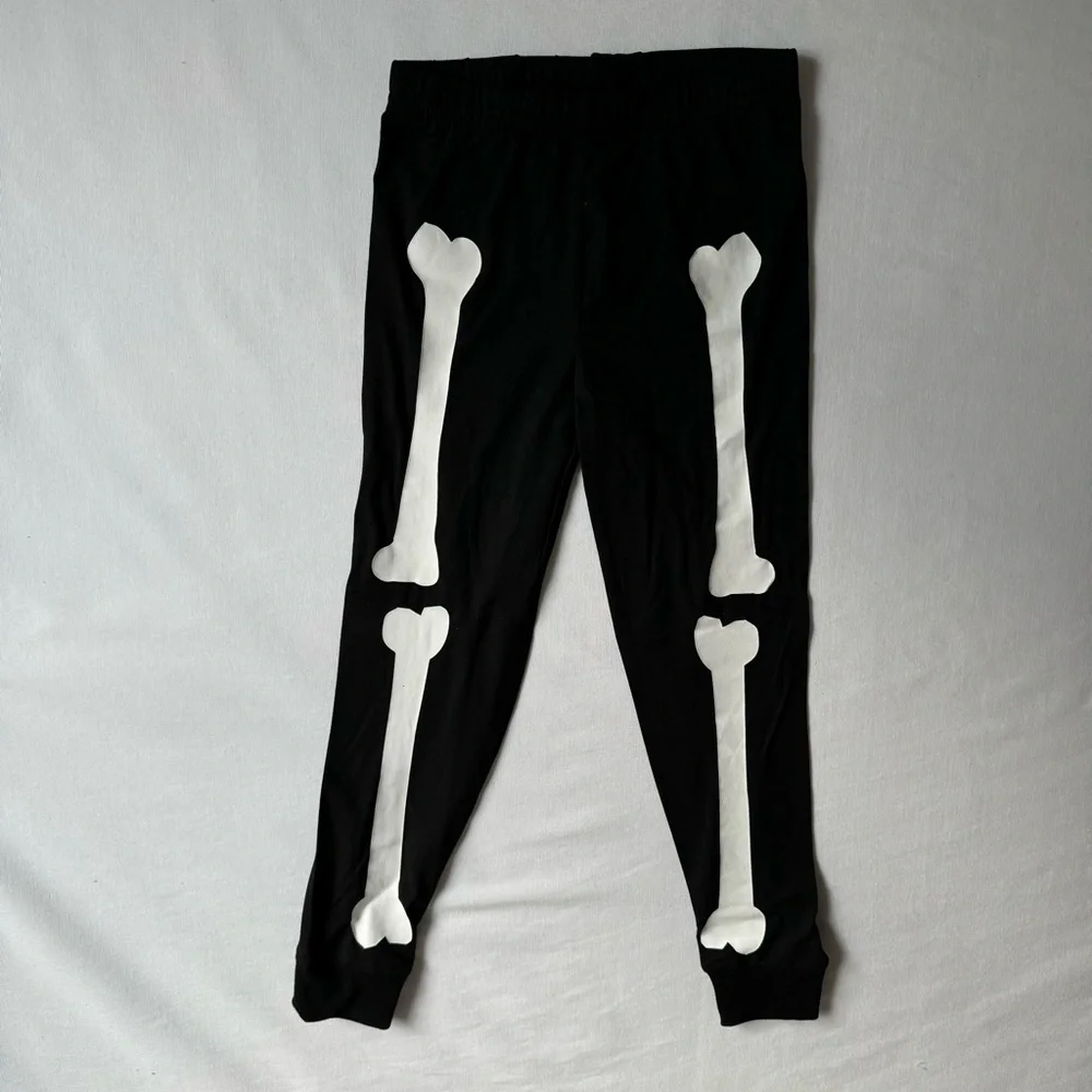 Glow in the Dark Skeleton PJs -kids size 8 - Picture 3 of 6